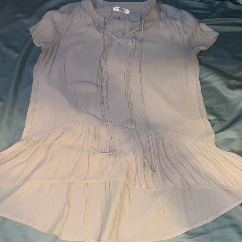 LOVE CRAZY SHEER FLOW BLOUSE
